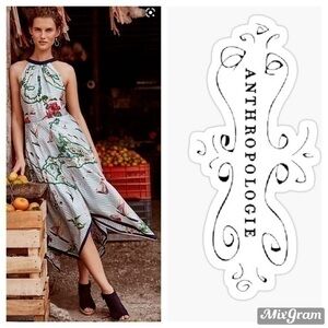 💋Anthropologie Cartography scarf dress